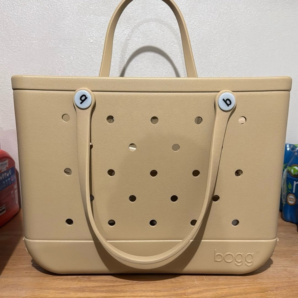 BOGG BAG Tan Waterproof Tote with Perforated Design